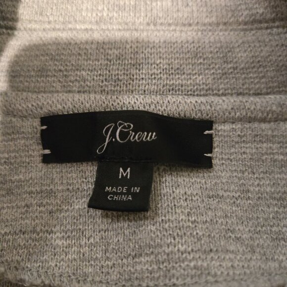 J Crew Sophie Open Front Sweater Blazer Light Gray M - Picture 3 of 5